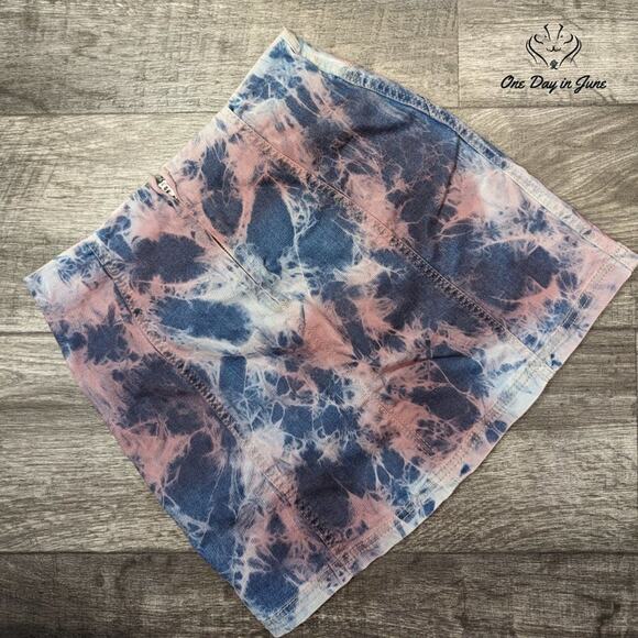 Wild Fable Tie Dye Denim Mini Skirt Size 2 - Picture 5 of 5